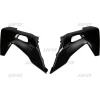 UFO КРИШКИ РАДІАТОРА HUSQVARNA TC 125\/250 '19, FC 250\/350\/450 '19 КОЛІР ЧОРНИЙ - зображення 1