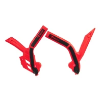 RACETECH КРИШКИ РАМИ (КОМПЛЕКТ) BI-MATERIAL СУПЕР GRIP BETA RR 125-480 '20-21 КОЛІР ЧЕРВОНИЙ ЧОРНИЙ