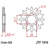 ПЕРЕДНЯ ЗІРКА JR CHT 2179 16 KAWASAKI ZX 10R 04-18 (217916JT) (PRZEJSCIE NA ЛАНЦЮГ 520) - зображення 1