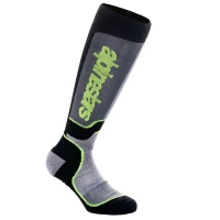 ALPINESTARS SOCKS MX ПЛЮС BLACK/GRAY/FLUO ЖОВТИЙ S
