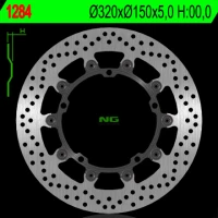 NG ДИСК ТОРМОЗНИЙ ПЕРІД TRIUMPH SPEED TRIPLE 1050 '08-'17, SPRINT 1050 '10-'14 (320X150X5) (5X10,5MM) PLYWAJACA