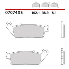 BREMBO 2026/03 КОЛОДКИ ДИСКОВІ ТОРМОЗНІ KH226 / KH142 SCOOTER SINTER XS (SPIEK METALICZNY) ПЕРІД/ЗАД (ECE R90)