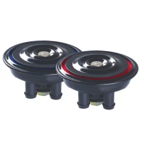 GAUSS 2023/06 КЛАКСОН (СИГНАЛ ЗВУКОВИЙ) UNIVERSALNY (ВИСОКА I НИЗЬКИЙ TON) ЧОРНИЙ (ДІАМЕТР 92 MM)