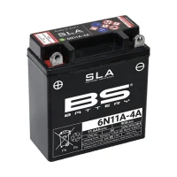 BS АКУМУЛЯТОР 6N11A-4A (FA) 6V 11AH 121X58X130 BEZOBSLUGOWY - ZALANY (90A) (10)
