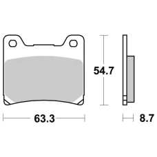 SBS BRAKEPADS КЕРАМІЧНІ
