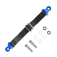 BIKETEC РЕМІНЬ DO WYCIAGANIA МОТОЦИКЛА ПІД JAPONSKIE C-1 WRAZ ZE БОЛТАМИ 350CM X 2,5MM X 25MM  КОЛІР МАТЕРІАЛ ЧОРНИЙ, MATEAL СИНІЙ