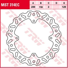 TRW LUCAS ZF ДИСК ТОРМОЗНИЙ ЗАД KTM SX 85 '03-'10 (200X110X3MM) WAVE
