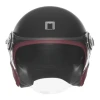 NOX ПРЕМІУМ-КЛАС ШОЛОМ ВІДКРИТИЙ JET HERITAGE LEATHER КОЛІР ЧОРНИЙ MAT\/CZERWONY РОЗМІР L - зображення 2