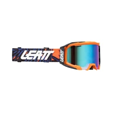 LEATT (НОВИНКА 2024) ОКУЛЯРИ ВЕЛОСИПЕДІВ VELOCITY 5.0 MTB GOGGLE IRIZ JUNGLE 26% КОЛІР POMARANCZOWY/CZARNY/NIEBIESKI ХВІРТКА MULTICOLOR ЗЕРКАЛО