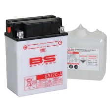 BS АКУМУЛЯТОР BB12C-A (YB12C-A) 12V 12AH 134X80X175 OBSLUGOWY - ELEKTROLIT OSOBNO (155A) (4) UE2019/1148
