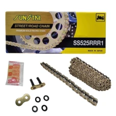 SUNSTAR ЛАНЦЮГ 525RRR1-110G (525ZVMXG) DO 1100 CCM (XW RING) КОЛІР ЗОЛОТИЙ (525RRR1110G) - ЗАМІНЮЄ SS525RTG1-110G