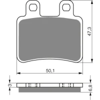 GOLDFREN ТОРМОЗНИЙ КОЛОДКИ 211 КЕРАМІЧНІ КАРБОНОВОГО AD