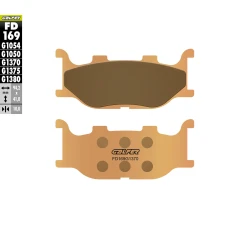 ГАЛЬМІВНІ КОЛОДКИ ДИСКОВІ ПЕРЕДНЬОГО GALFER МЕТАЛОКЕРАМІЧНІ (SINTERED) KH199 YAMAHA FZ6 (ЗОЛОТИЙ) FD169G1370