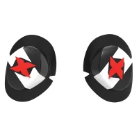 OXFORD SLIDERY DO KOMBINEZONU SKORZANEGO ICON КОЛІР CZARNY/BIALY