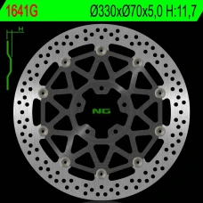 NG ДИСК ТОРМОЗНИЙ ПЕРІД KAWASAKI ZX 10R 17-18 (330X70X5,0MM) (5X10,5MM) PLYWAJACA (МАТЕРІАЛ АЛЮМІНІЙ)