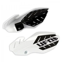 UFO КРИШКИ RAK (РУЧКА) FLAME HONDA CRF 250 '12-'17, CRF 450 '12-'16 КОЛІР BIALY/CZARNY (Z КРІПЛЕННЯМИ)