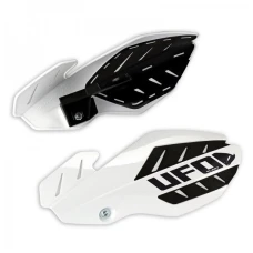 UFO КРИШКИ RAK (РУЧКА) FLAME HONDA CRF 250 '12-'17, CRF 450 '12-'16 КОЛІР BIALY/CZARNY (Z КРІПЛЕННЯМИ)