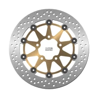 NG ДИСК ТОРМОЗНИЙ ПЕРІД SUZUKI GSXR 600 04-05, GSXR 750 04-05, GSXR 1000 03-04, M 800INTRUDER 14-15 (NG790V) (300X69X5) (5X10,5MM) (МАТЕРІАЛ ЗОЛОТИЙ) PLYWAJACA
