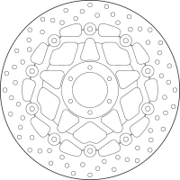 BREMBO SERIE ORO BRAKEDISC ПЛАВАЮЧИЙ