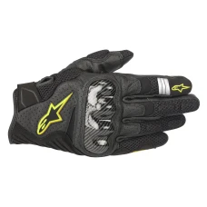 ALPINESTARS GLOVE SMX-1 ПРОДУВУ V2 BLACK/FLUOYELLOW S