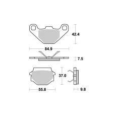 SBS BRAKEPADS КЕРАМІЧНІ