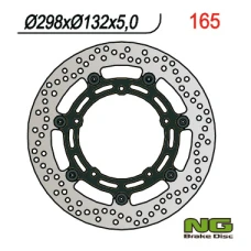 NG ДИСК ТОРМОЗНИЙ ПЕРІД YAMAHA FZ6/R6/MT03/MT07/MT09/XJ6 (NG165V) (298X132X5)(5X8,5MM)