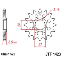 ПЕРЕДНЯ ЗІРОЧКА JT 15T КРОК 520 — SUZUKI GSXR 1000 09-16