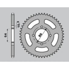 ПЕРЕДНЯ ЗІРКА GROSSKOPF CHT 4394 14 (39014) YAMAHA 125 YFA1 BREEZE '99-'05, YAMAHA 125 YFM GRIZZLY '04-'11