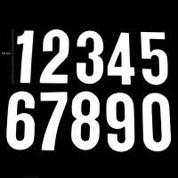 TMV DIGITS 150MM БІЛА '0' (20PCS)