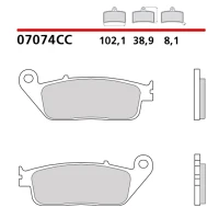 BREMBO 2026/06 КОЛОДКИ ДИСКОВІ ТОРМОЗНІ KH226 / KH142 ROAD / SCOOTER КАРБОН CERAMIC CC (POLMETALICZNE) (ECE R90)