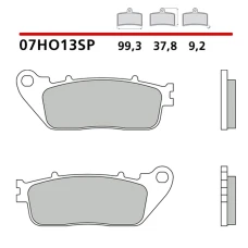 BREMBO 2026/06 КОЛОДКИ ДИСКОВІ ТОРМОЗНІ KH488 ROAD SINTER SP (SPIEK METALICZNY) (ECE R90)