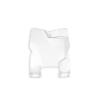 UFO TABLICA NA НОМЕР СТАРТОВИЙ GAS GAS MC 65 '21 КОЛІР БІЛИЙ (STADIUM Z OSLONAMI АМОРТИЗАТОРІВ)