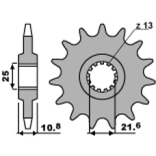 ПЕРЕДНЯ ЗІРКА PBR CHT 2086 17 18NC TDM 850 (96-98) (LANC. 525) (214217)
