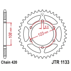 ЗАДНЯ ЗІРКА JR 4412 59 APRILIA SX 50 -18-19 (441259JT) (LANC.420)