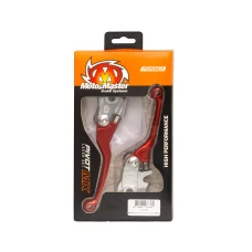 MOTO-MASTER НАБІР РИЧАГ КОМПЛЕКТА СЦЕПЛЕННЯ I ГАЛЬМА (NIELAMKI) KUTE GASGAG/HUSQVARNA/STARK VARG (BRAKTEC) КОЛІР ЧЕРВОНИЙ