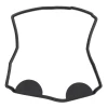 WINDEROSA (VERTEX) ПРОКЛАДКА КРИШКИ ZAWOROWEJ KTM SX 450 ATV 09-10, SX 505 ATV 09-10, SX-F 450 07-12, SX-F 505 08, XC-F 450 08-09, XC-F 505 08-09 - зображення 1