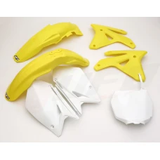 UFO КОМПЛЕКТ ПЛАСТІКОВ SUZUKI RMZ 450 '07 КОЛІР OEM (BIALY/ZOLTY) (SU408E999)