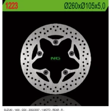 NG ДИСК ТОРМОЗНИЙ ЗАД SUZUKI GSX 1400 '02-'07 (260X105X5)