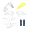 КОМПЛЕКТ ПЛАСТИКА POLISPORT (ПОВНИЙ KIT) HUSQVARNA TE\/FE TPI '24-'25 В КОМПЛЕКТІ КРИШКА АМОРТИЗАТОРІВ  КОЛІР OEM БІЛО-ЖОВТИЙ OEM '24 - зображення 2