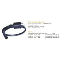 DZE КОТУШКА ЗАПАЛЮВАННЯ HONDA TRX400FW 95-03, TRX450S/ES/FW/FM/FE (30510-HM7-003) (VIC-14605)