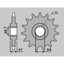 ПЕРЕДНЯ ЗІРКА JR CHT 295 15 HONDA CBR 600 F '87-'96 (29515JT) (JTF295.15)