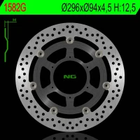 NG ДИСК ТОРМОЗНИЙ ПЕРІД HONDA CBR 600F 01-07 (ABS) МАТЕРІАЛ АЛЮМІНІЙ (296X94X4,5MM) (6X6,5MM)