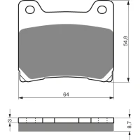 GOLDFREN ТОРМОЗНИЙ КОЛОДКИ 015 КЕРАМІЧНІ КАРБОНОВОГО AD