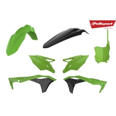 POLISPORT KIT KAWASAKI KX250F (17-18) GREEN/BLACK (1)