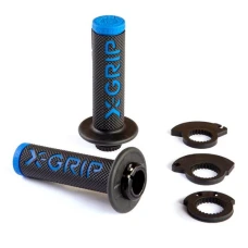 X-GRIP ПЕРЕМИКАЧІ BRAAAAP GRIPS LOCK-ON-GRIP BLUE КОЛІР СИНІЙ З ПЕРЕХОДНИКАМИ ROLGAZU