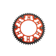 GROSSKOPF ШЕСТЕРНЯ ЗАД DUAL RING / STEALTH (STALOWO-ALUMINIOWA) 289 48 (28948) HONDA CR / CRF '83-'25, BETA RR '13-'25 КОЛІР ЧЕРВОНИЙ (JTR210.48) (LANC.520)