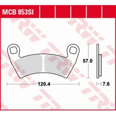 TRW LUCAS ZF КОЛОДКИ ДИСКОВІ ТОРМОЗНІ KH452 SINTER OFFROAD POLARIS RANGER 400 '10-, 500 '08-, 700 '08-'09, 800 '10-, 900 '11-, GENERAL 1000 '16-, GEM 1400 '10-, MAGNUM 700 '08-, ПЕРІД