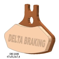 DELTA BRAKING КОЛОДКИ ДИСКОВІ ТОРМОЗНІ KH468 CAN-AM DS 450 (08-14) ПЕРІД - ZASTEPUJA DB2188MX-N І DB2188QD-N