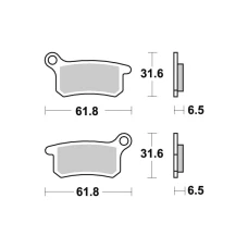 SBS BRAKEPADS КАРБОНОВОГО СРІБНИЙ