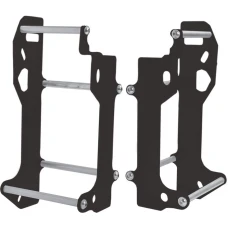 CROSSPRO ЗАХИСТ РАДІАТОРА АЛЮМІНІЙ МОДЕЛЬ LIGHT: KTM SX/SXF/XC '15, EXCF 250 '12-'16, HUSQVARNA TC/TE/FC '14-'16 КОЛІР ЧОРНИЙ ANODOWANY